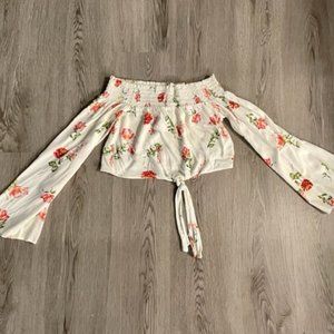 Floral Flowy Sleeveless Crop